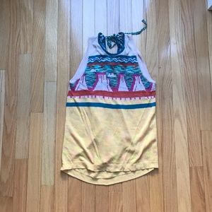 TSUMORI CHISATO Sleeveless Knit Tank w/Tie Back